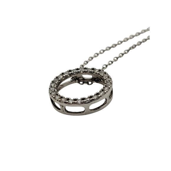 925 CZ Circle of Life Necklace - Picture 3 of 6